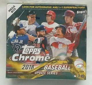 2018 Topps Chrome Update Mega Baseball Box - Ohtani Soto Acuna