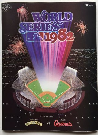 Baseball 1982 World Series Official Program Cardinals Vs Brewers Collectible