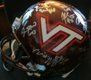 Virginia Tech Hokies 2010 Team Signed Full Size Helmet W/ Tyrod Taylor