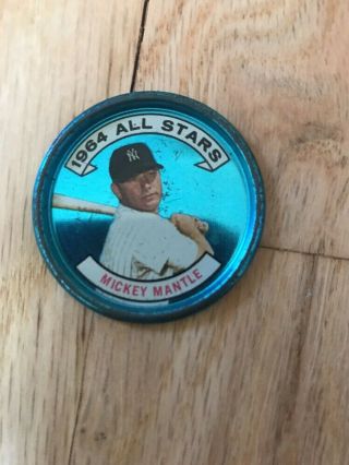 1964 Topps Mickey Mantle Baseball All Star Coin 131 2