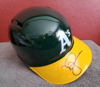 MARK McGWIRE Signed Full Size Rawlings Helmet JSA Oakland A ' s Autograph Big Mac 2