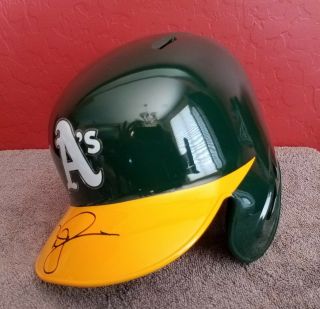 MARK McGWIRE Signed Full Size Rawlings Helmet JSA Oakland A ' s Autograph Big Mac 3