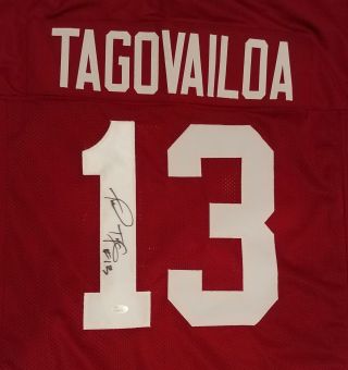 Tua Tagovailoa Signed Alabama Crimson Tide Autographed Jersey Jsa Certified