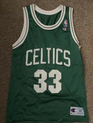 1990s Champion Larry Bird Boston Celtics Jersey Size 40 (m)