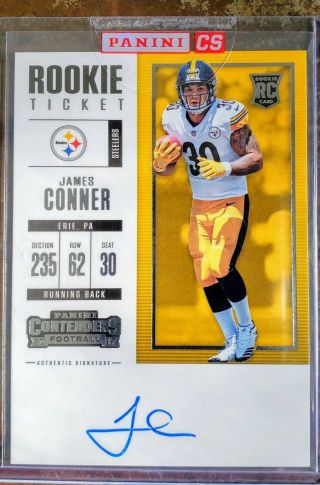 James Conner 2017 Panini Contenders Rookie Ticket Auto 320 Factory Hot