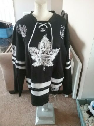 Stadium Team Canada Mcmxci Hockey Jersey Size Xl Black And White