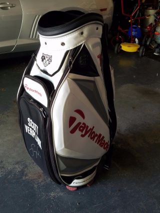 Tour Issued Player Scott Verplank Taylormade Golf Bag R11 Game Auto 
