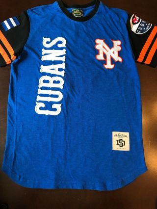 Stall & Dean York Cubans Negro League Adult Jersey 8 Shirt Sz M Medium