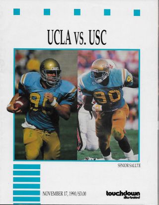 1990 Ucla Bruins Vs Usc Trojans College Football Program