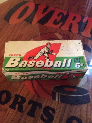 1958 Topps Baseball Wax Display Box Scarce