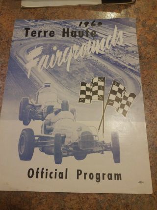1960 Race Program • Terre Haute Fairgrounds Speedway Official Program