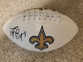 Drew Brees - Orleans Saints - Signed Football - Bowl Xliv Mvp - Coa/js