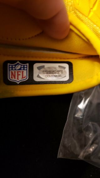 Stephon Tuitt Pittsburgh Steelers Game Worn Gloves 11/8/18 Under Armour 4XL 7