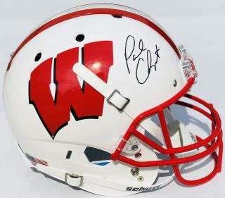 Psa/dna Wisconsin Badgers Paul Chryst Signed Autographed Helmet Go Badgers