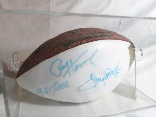 Tony Dorsett,  Paul Hornung,  Y.  A.  Tittle Signed Autographed Football Nfl 1991