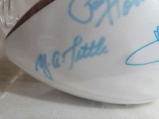 Tony Dorsett,  Paul Hornung,  Y.  A.  Tittle Signed Autographed Football NFL 1991 4