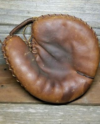 Rawlings 222 1940s Baseball Catchers Glove/mitt Mickey Livingston Leather