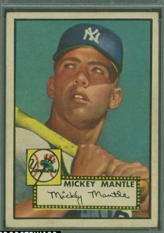 1952 Topps 311 Mickey Mantle Yankees RC HOF PSA 4 HIGH 