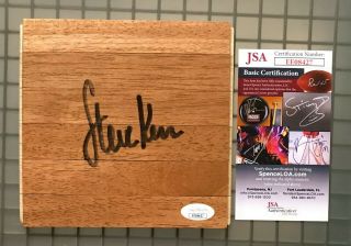 Steve Kerr Signed Hardwood Floorboard Floor Piece Autographed Jsa Bulls