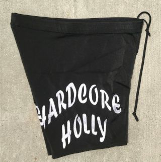 Hardcore Holly Wrestling Trunks Shorts Signed WWE Wrestler Match Worn Ring 3