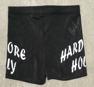 Hardcore Holly Wrestling Trunks Shorts Signed WWE Wrestler Match Worn Ring 4