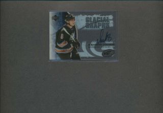 2005 - 06 Ud Ice Glacial Graphs Alexander Ovechkin Rookie Auto