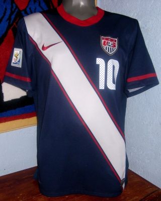 Nike Team Us Soccer Usa Wc2010 Away M Donovan Jersey Shirt