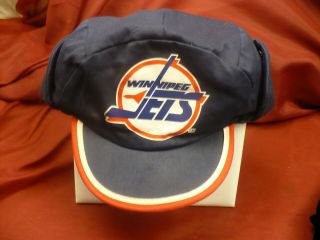 Winnipeg Jets 1994 Logo Winter Ballcap Nhl Hockey Team Hat Ear Flaps Lined