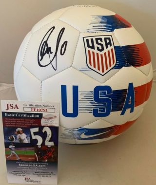 Christian Pulisic Chelsea F.  C.  Signed Team Usa Full Size Nike Soccer Ball Jsa