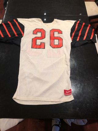 Game Worn Princeton Tigers Football Jersey 26 Rawlings Size 44