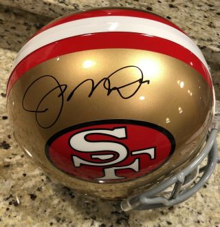 Joe Montana Signed San Francisco 49ers Full - Size Helmet W/coa