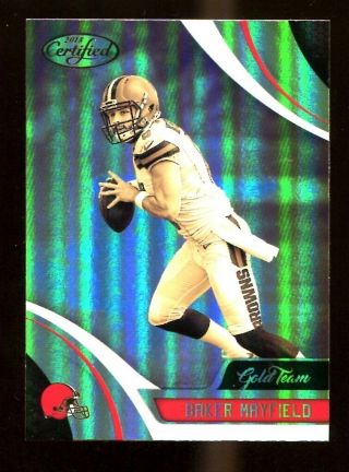 Baker Mayfield 2018 Panini Certified Gold Team Rookie Cleveland 52287
