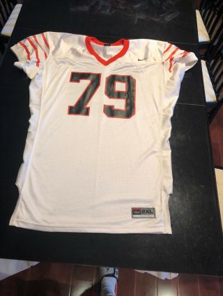 Game Worn Princeton Tigers Football Jersey 79 Nike Size Xxl