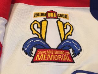Game Worn Spokane Chiefs WHL Hockey Jersey CHL Bauer Memorial Cup Patch CCM Pro 3