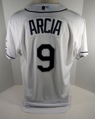 Tampa Bay Rays Oswaldo Arcia 9 Game Issued White Jersey