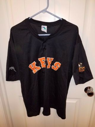 Vintage Frederick Keys Warm - Up Recycled Staff Jersey - Baltimore Orioles 40