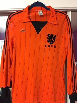 Rare Holland Netherlands 1984 Match Issued Shirt Adidas