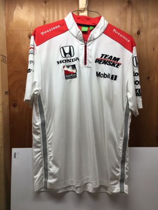Authentic 2008 Marlboro Team Penske Hugo Boss Honda Indycar Pit Crew Shirt Xl