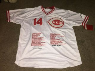 Pete Rose All Time Hit Leader 14 Reds Baseball Jersey - With Tags