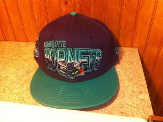 Charlotte Hornets Vintage Era Hardwood Classics Snapback Cap Hat Youth