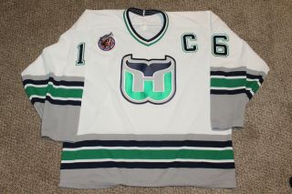 Hartford Whalers Pat Verbeek Jersey Ccm 1992 - 93 Stanley Cup 100th An Patch Large