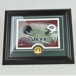 Nfl York Jets The Titans Of Ny Commemorative Plaque 50th Anniversary Coin