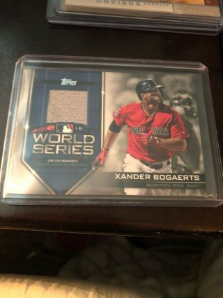 2019 Topps Xander Bogaerts Boston Red Sox World Series Patch 99/99