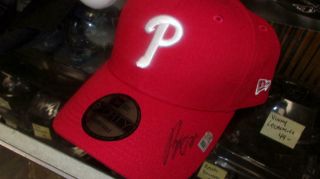 Roman Quinn Philadelphia Phillies Signed Hat Mlb Authenticated