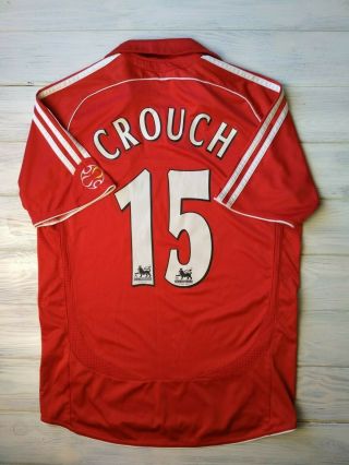 Crouch Liverpool Jersey Small 2006 2008 Home Shirt Soccer Football Adidas