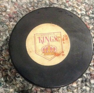 Springfield Kings Puck Hockey Game Ahl Paper Label 1960s Indians