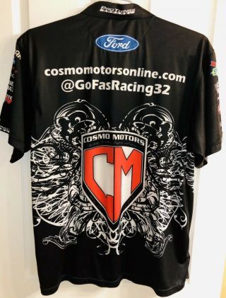 XL Matt DiBenedetto Cosmo Motors Nascar GoFas Racing Pit Crew Shirt FORD 2