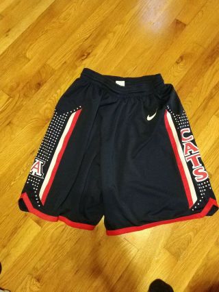 Nike Drifit Basketball Shorts Arizona Wild Cats Ncaa Athletic Wear Size Large
