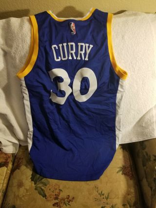 GOLDEN STATE WARRIORS JERSEY - SMALL - THROWBACK - CURRY - ADIDAS 3