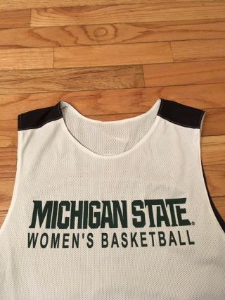 Michigan State Spartans NCAA Nike Team Issued Women ' s Basketball Jersey 6